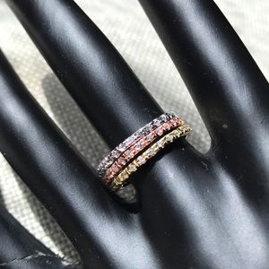 3 micro-paved eternity rings